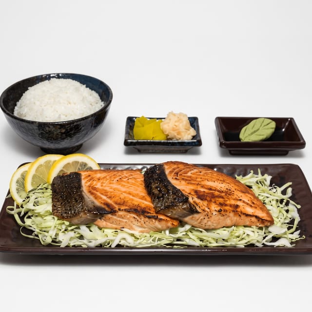 Salmon Shioyaki Bowl.